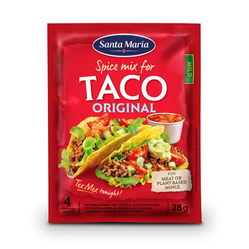 Taco Spice Mix 35 x 28 g från Santa Maria | #3101 | Kryddor