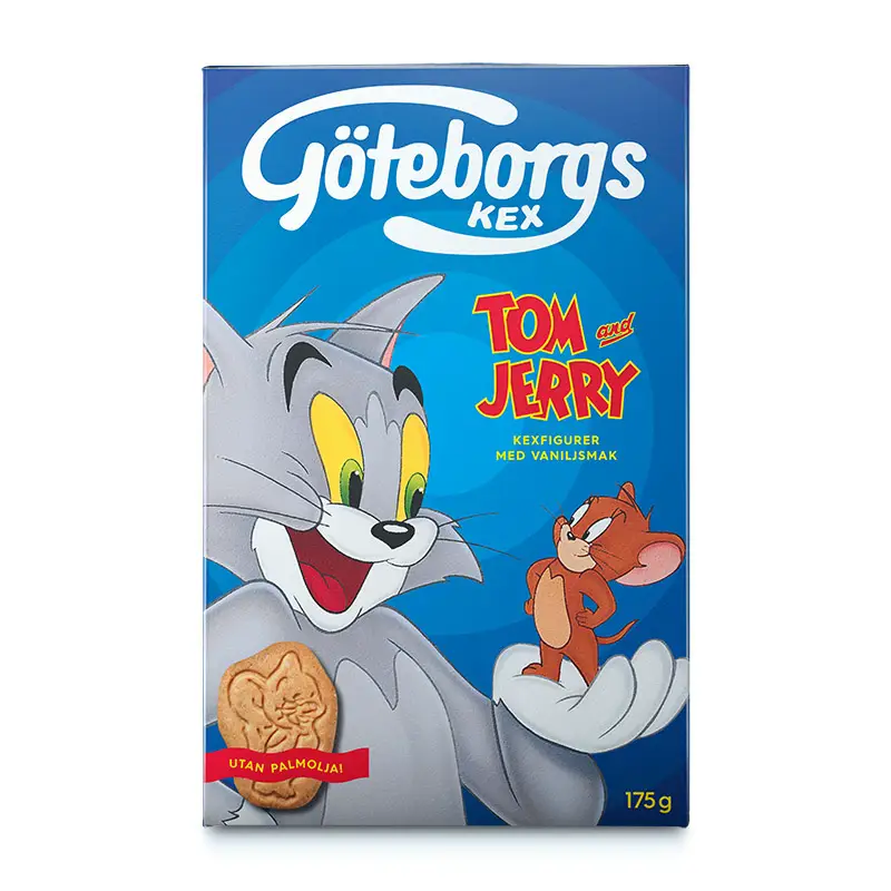 Tom & Jerry Kexfigurer 10 x 175 g från Göteborgs Kex | #5450100571 | Kakor & Söta kex