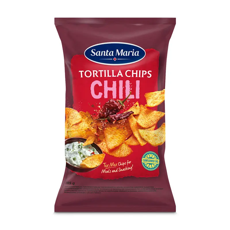 Tortilla Chips Chili 15 x 185 g från Santa Maria | #200809 | Chips