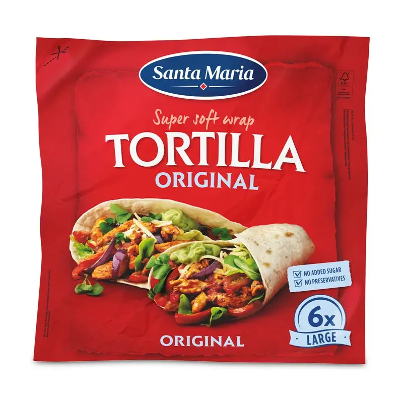 Stora Tortilla Original 6-pack 12 x 371 g från Santa Maria | #102116 | Tortilla & Taco