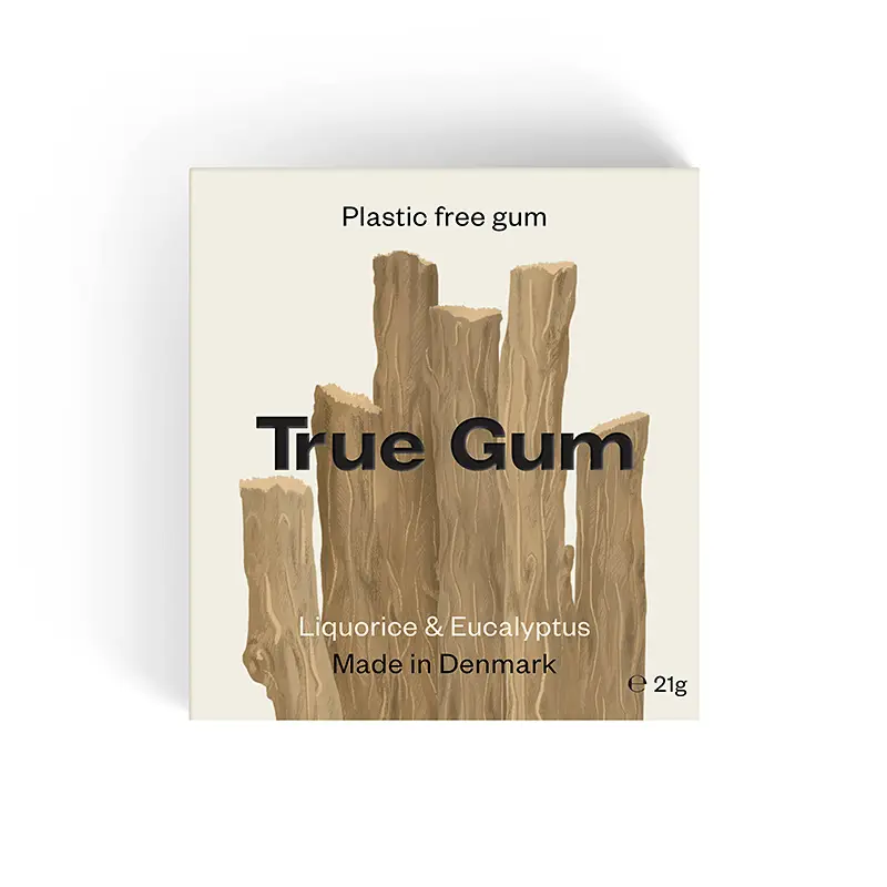 Tuggummi, Lakrits & Eukalyptus 24 x 21 g från True Gum | #4 | Tuggummin