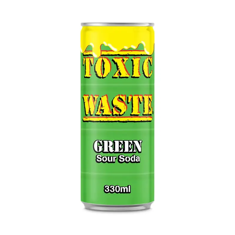 Soda GREEN 24 x 33 cl från Toxic Waste | #TWDR001 | Läsk & Soda