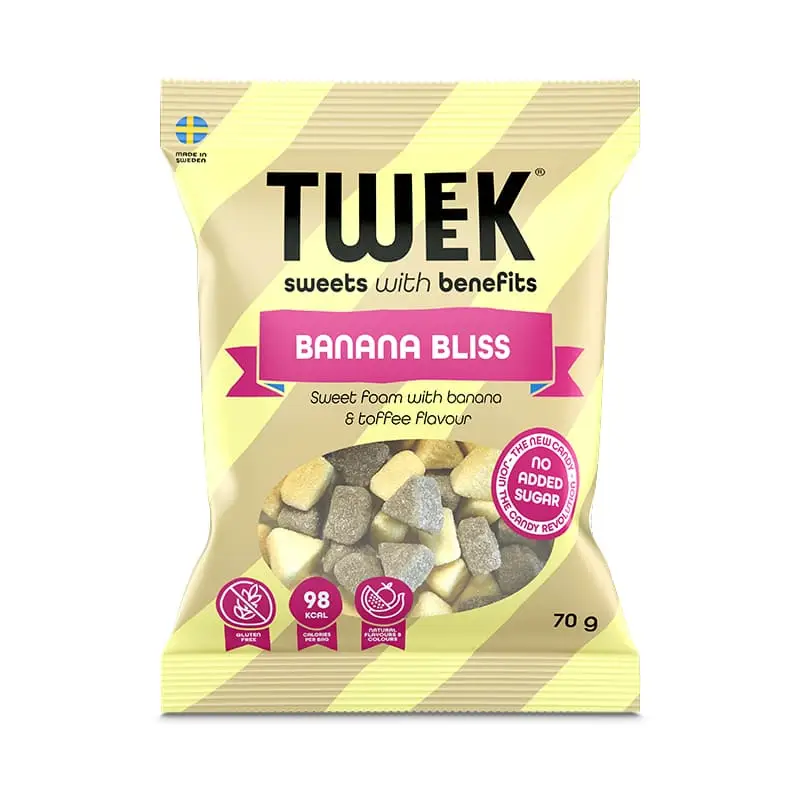 Banana Bliss 14 x 70 g från Tweek | #TWE025 | Godis