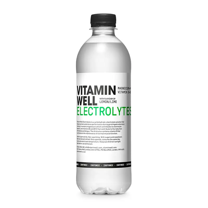 Electrolytes Isotonic Lemon Lime 12 x 50 cl från Vitamin Well | #VW1230-SE | Funktionsdryck
