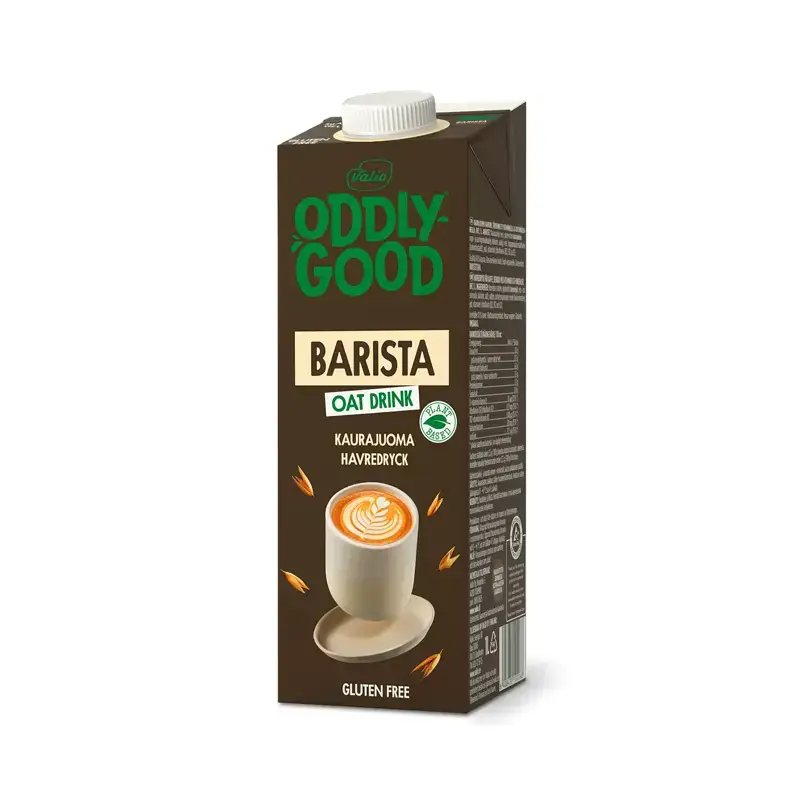 Havredryck Barista Glutenfri 10 x 1 l från Oddlygood | #10206 | Växtbaserad mjölkdryck
