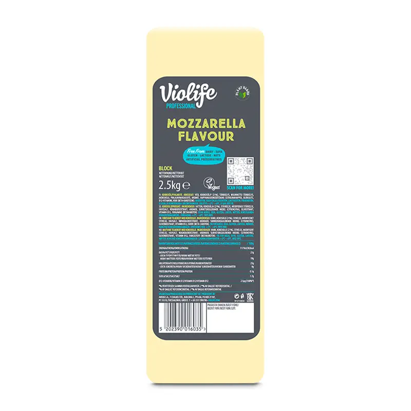 Vegansk Mozzarella i stort block 2.5 kg från Violife | #031240 | Ost