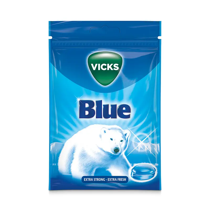 Blue Extra Strong 20 x 72 g från Vicks | #50032 | Halstabletter