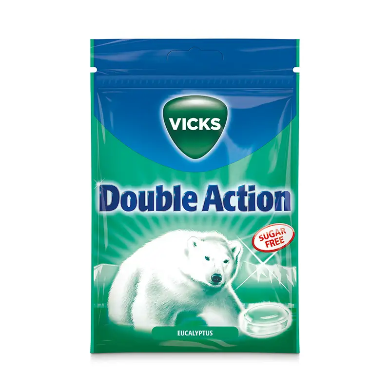 Double Action Sockerfri 20 x 72 g från Vicks | #50037 | Halstabletter