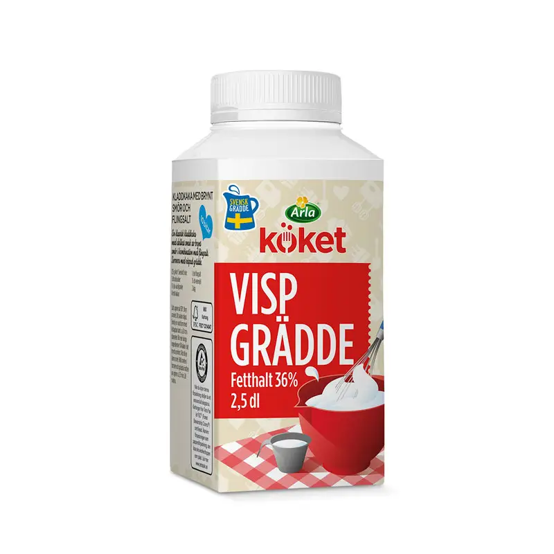 Vispgrädde 36% 12 x 2.5 dl från Arla | #8314 | Grädde