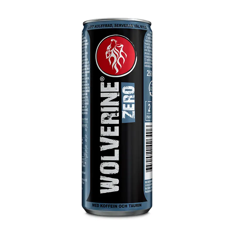 Wolverine Zero 24 x 25 cl från Wolverine | #WOL011 | Energidrycker