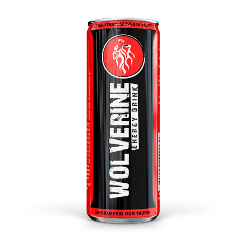 Energy Drink 24 x 25 cl från Wolverine | #WOL004 | Energidrycker