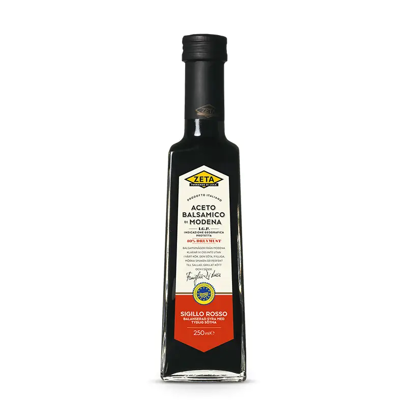 Balsamvinäger Sigillo Rosso  12 x 250 ml från Zeta | #2106 | Vinäger